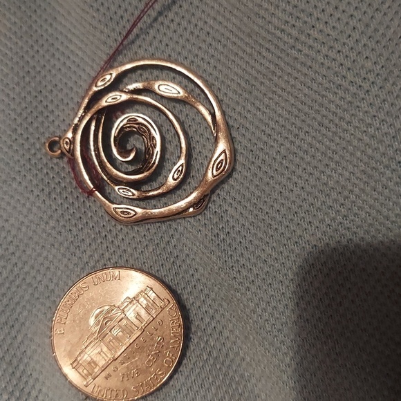 Vintage Jewelry - Very cool vintage trippy rose silver pendant